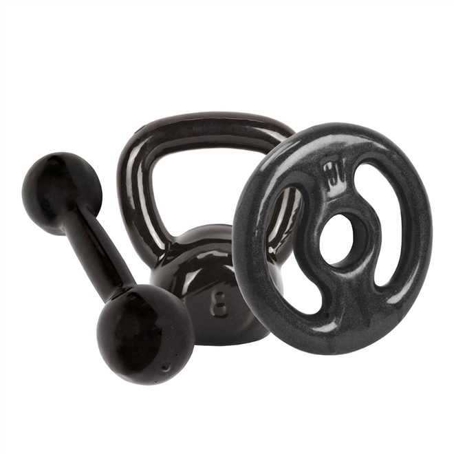Anilha Emborrachada Preto 3kg