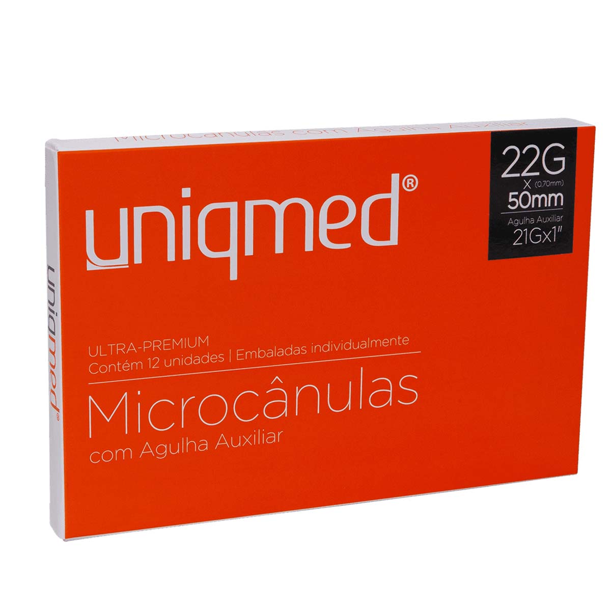Microcânulas Com Agulha Auxiliar 22G (0,70MM) X 50MM  21GX1 - CX 12UN