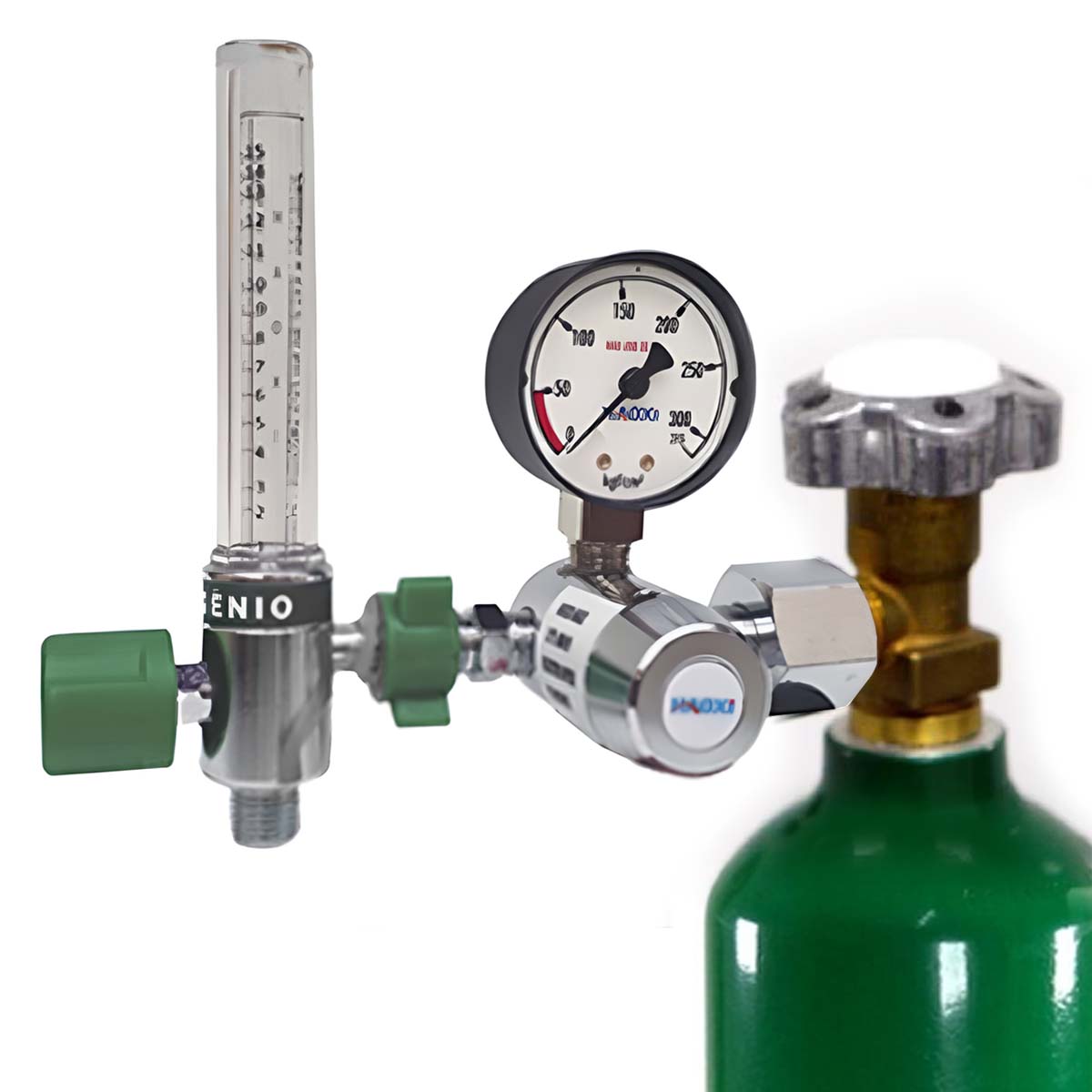 Válvula Reguladora Pressão Com Fluxometro Para Oxigênio Medicinal Haoxi 1-15 L/MIN