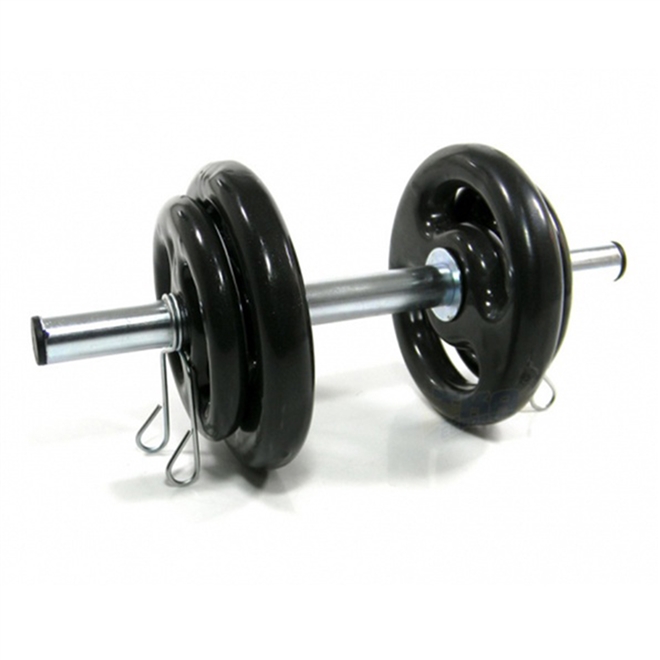 Anilha Emborrachada Preto 4kg