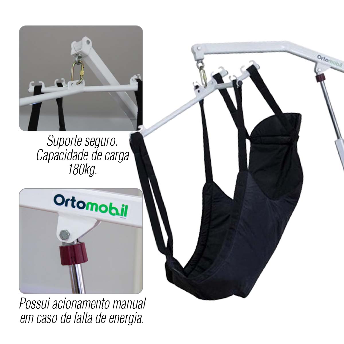 Elevador Guincho de Transferência Elétrico 180 Kg Ortomobil