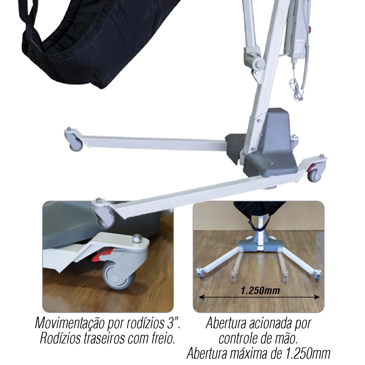 Elevador Guincho de Transferência Elétrico 180 Kg Ortomobil