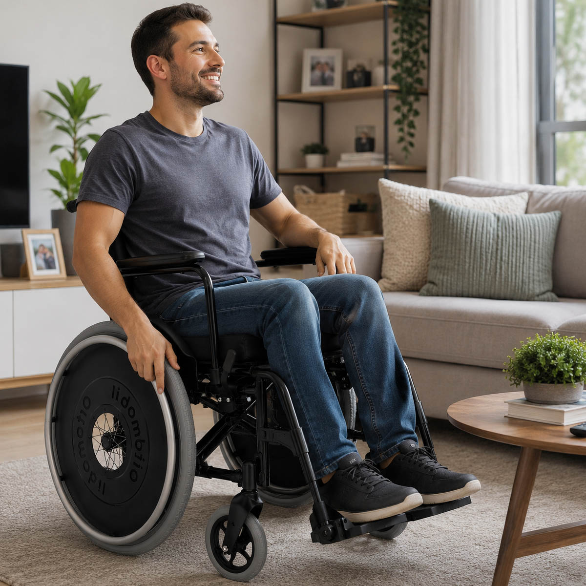 Cadeira de Rodas Alumínio Dobravel MA3 Ortomobil 48L 45C 45A 