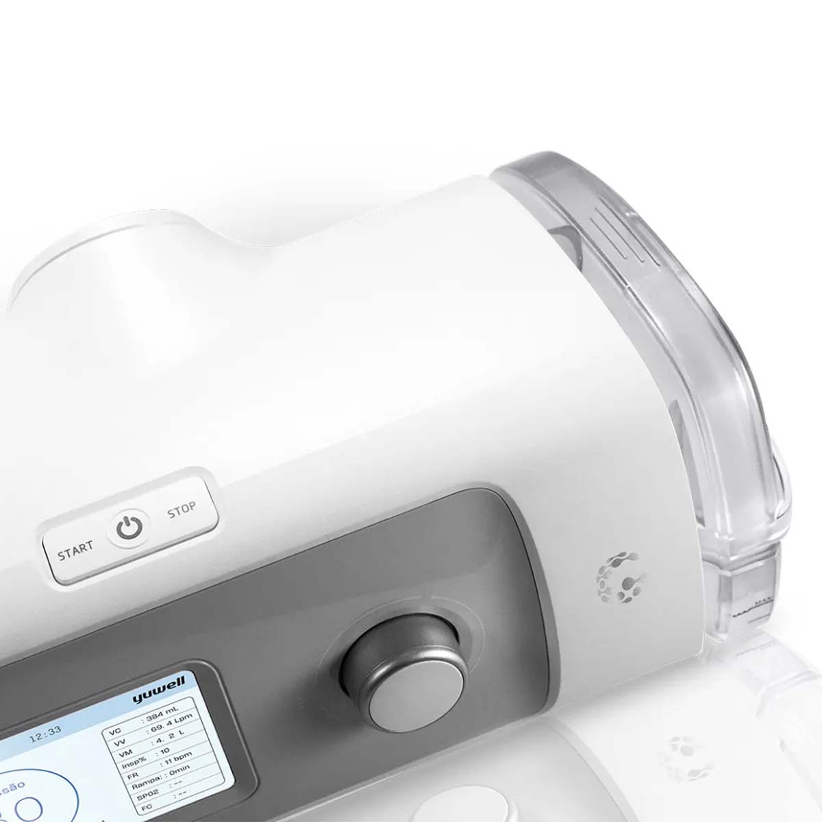 Bipap Bi-Level com Umidificador Yuwell YH-830