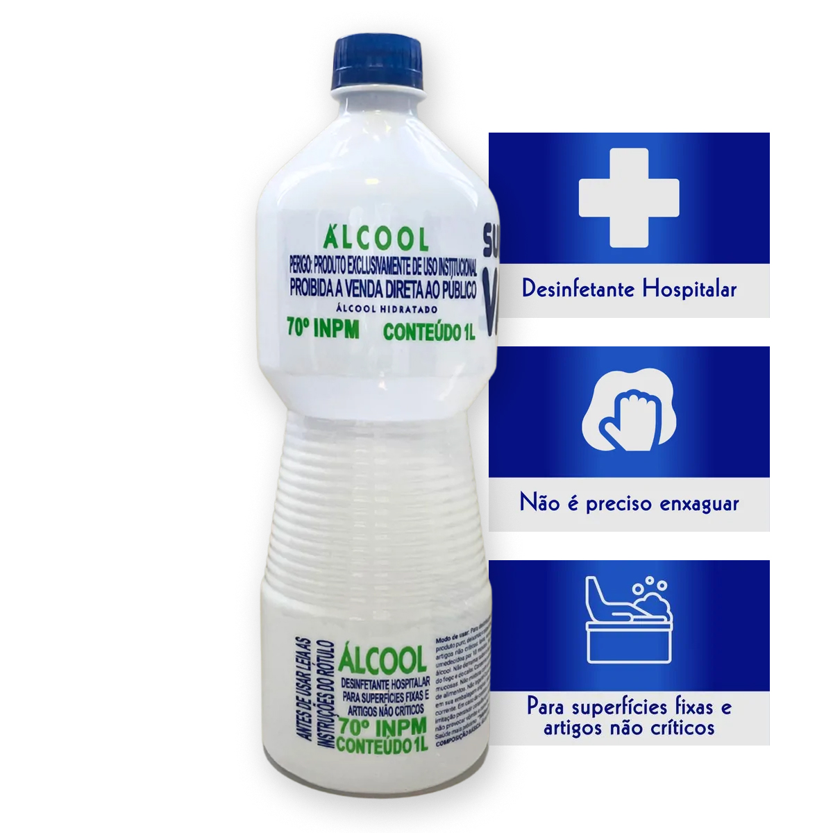 Álcool Etílico Hidratado 70% 1000ml Clarity