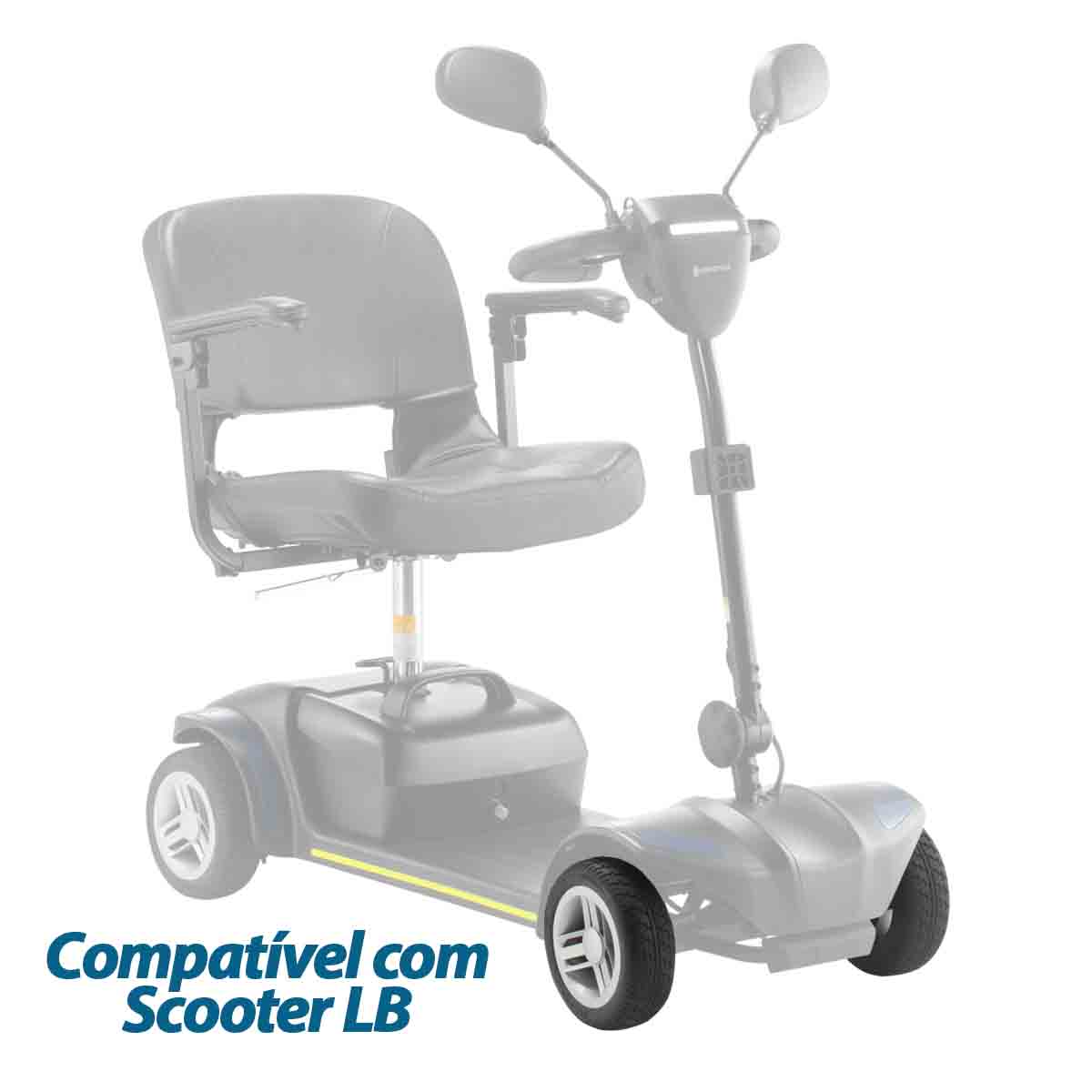 Roda Dianteira 8'' Compatível com Scooter LB Dellamed