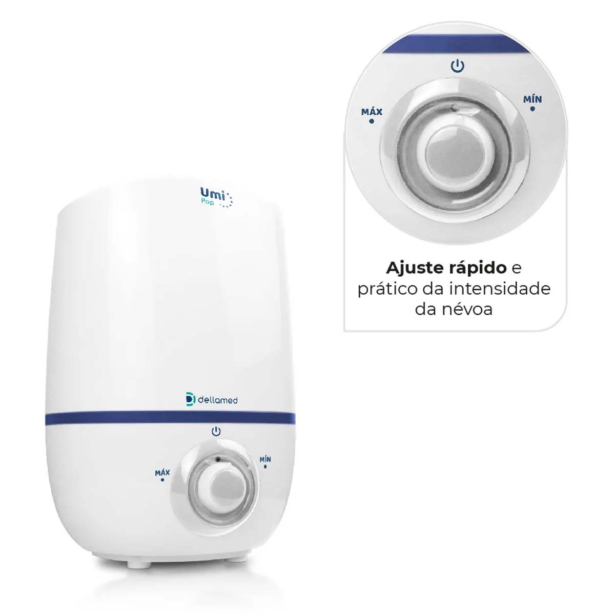 Umidificador de Ar Ultrassônico 2,3 Litros Umi Pop Dellamed