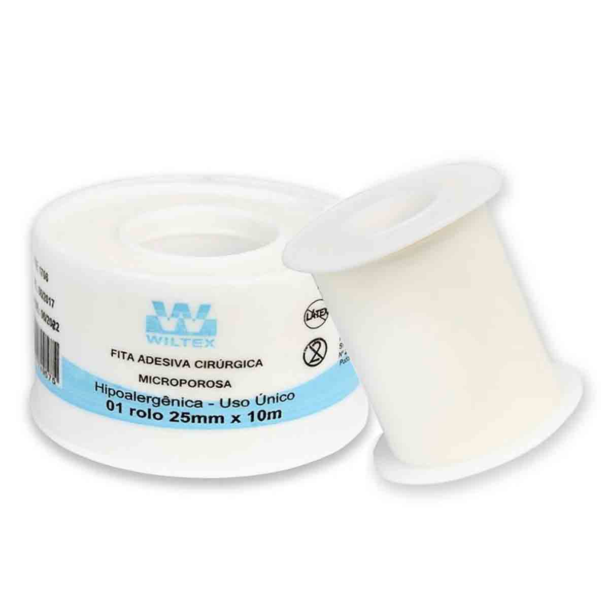Micropore Branco Hipoalergênico Wiltex 25mmx10m