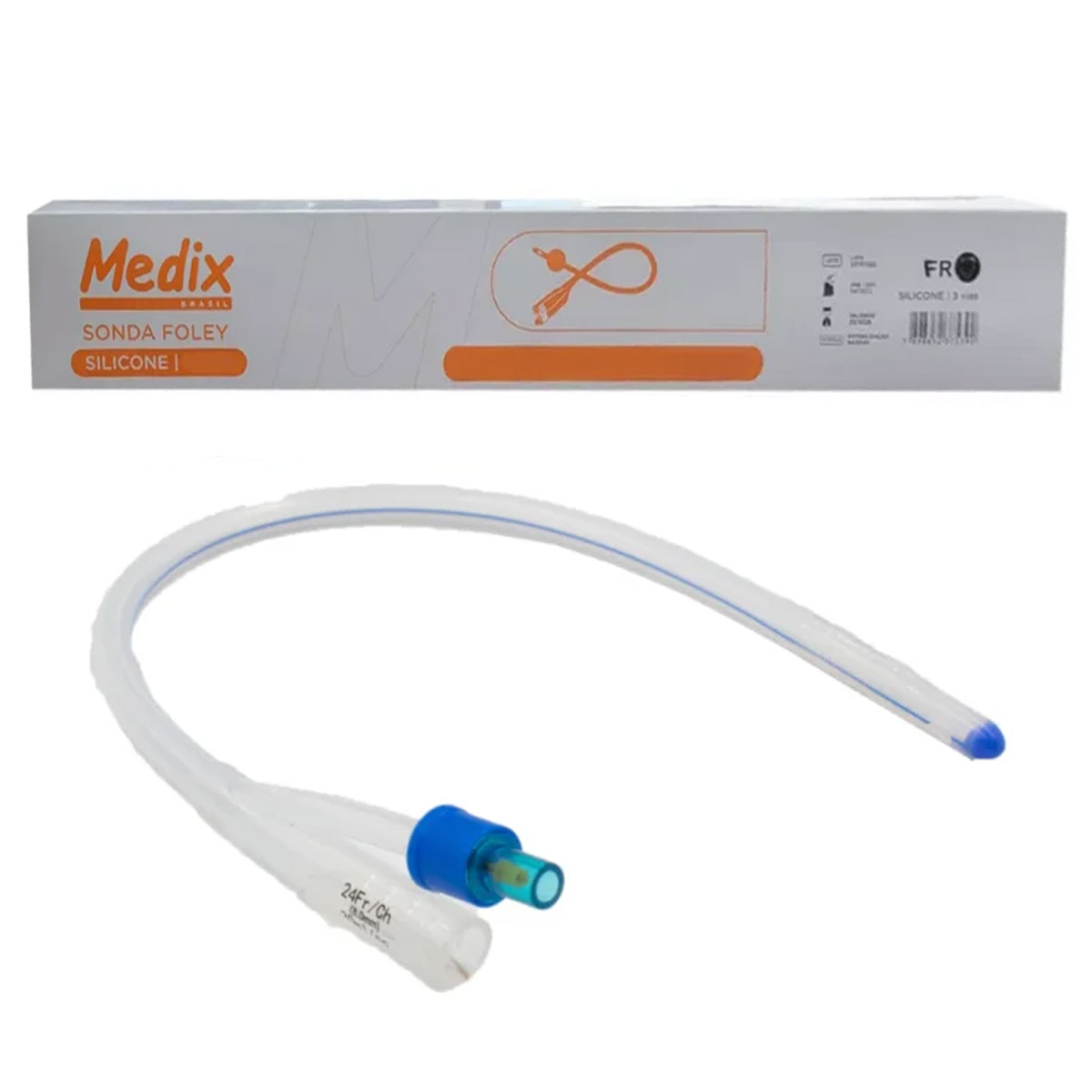 Sonda Foley Silicone FR10 1 Unidade Medix