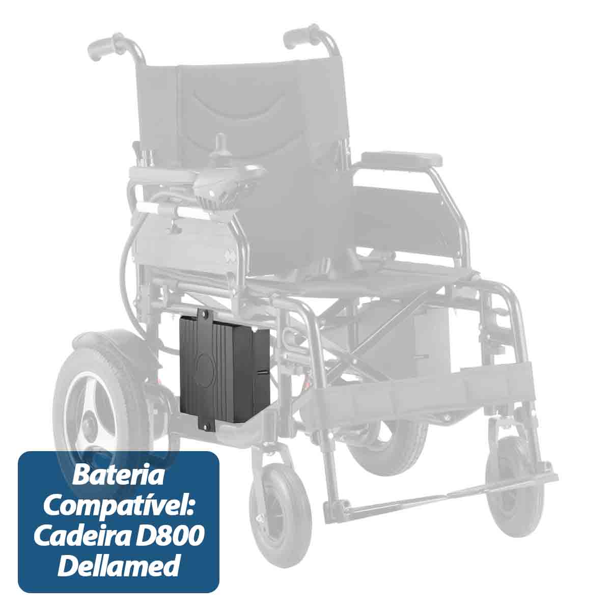Bateria Completa com Case VRLA 20Ah D800 Dellamed