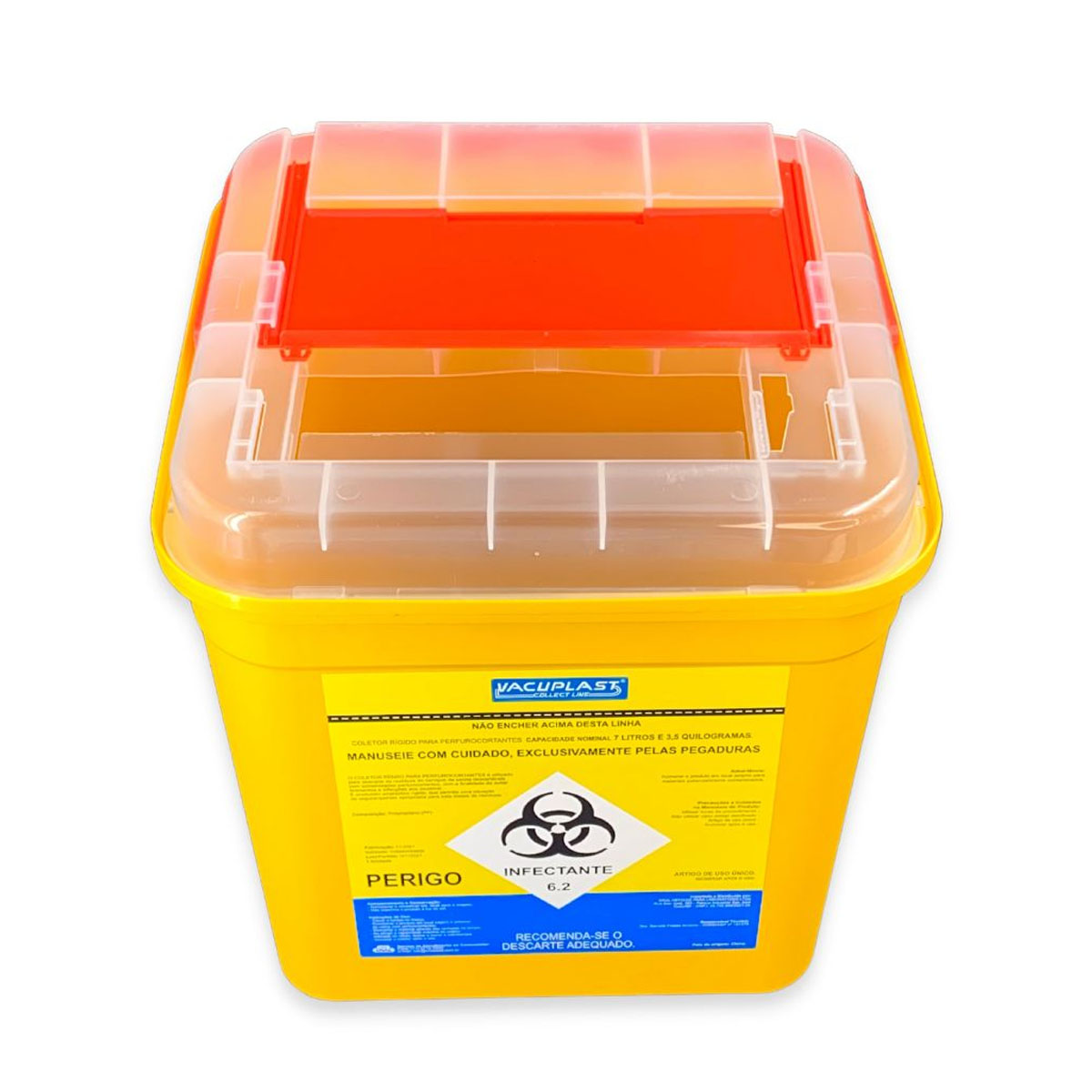 Coletor Para Material Perfurocortante 7L PVC