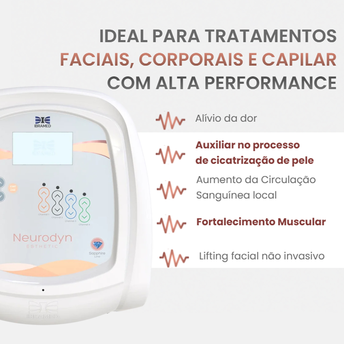 Neurodyn Esthetic Multicorrentes 06 Canais Ibramed