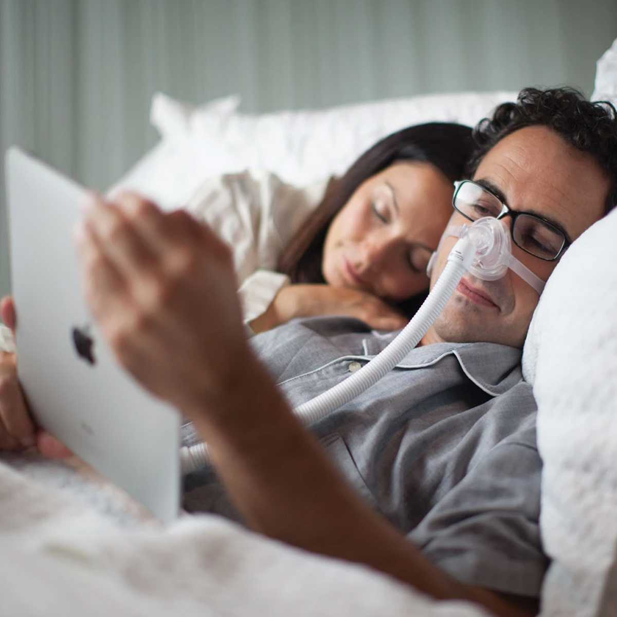 Máscara Nasal Wisp Tecido e Contato Magnético Philips Respironics