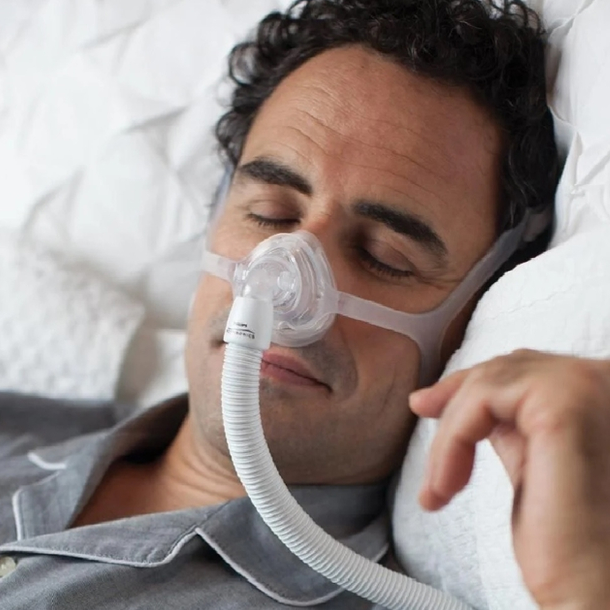 Máscara Nasal Wisp Tecido e Contato Magnético Philips Respironics