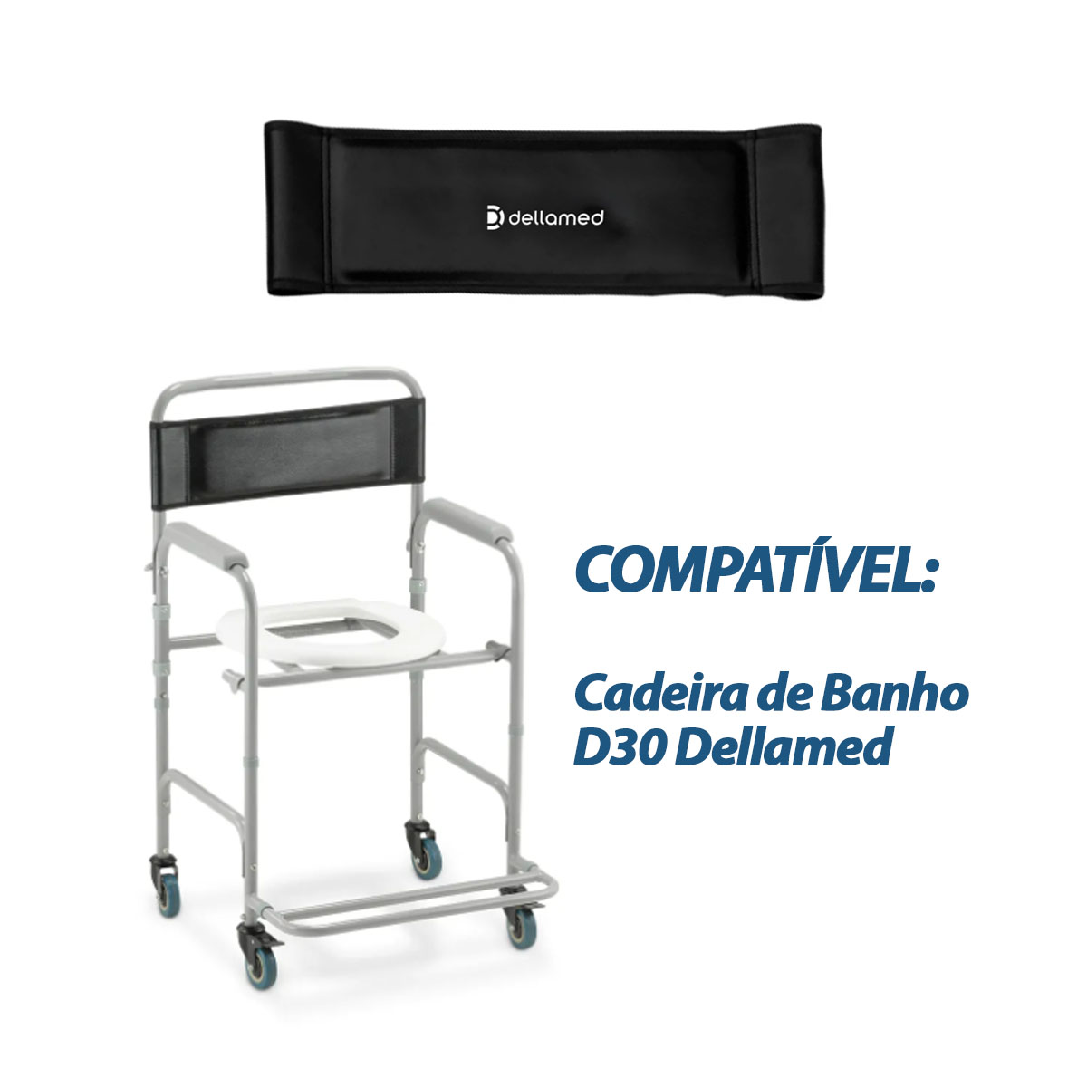 Encosto Cadeira de Banho D30 Dellamed
