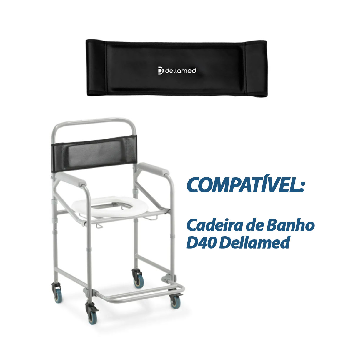 Encosto Cadeira de Banho D40 Dellamed