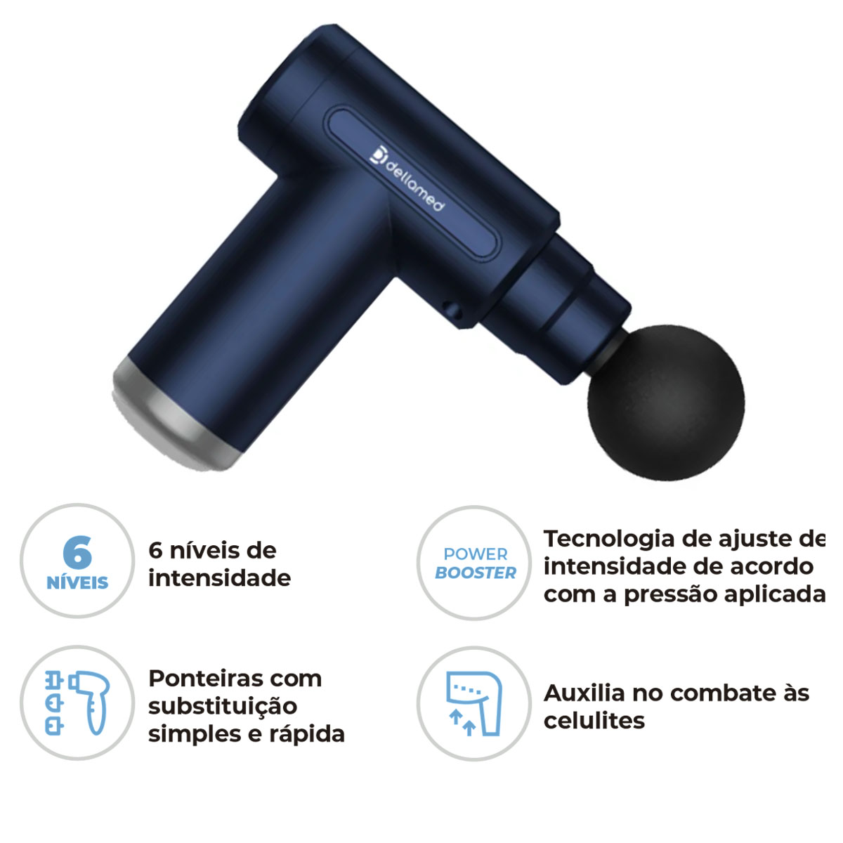 Mini Pistola Massageadora Portátil Dellamed