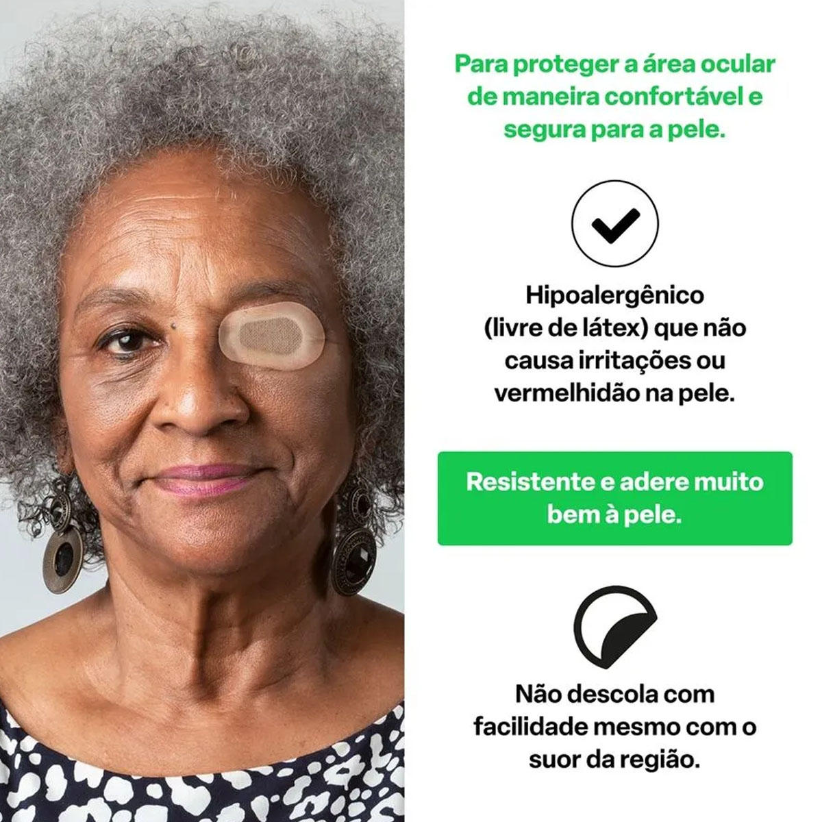 Protetor Ocular para Adulto Bege 12 Unidades Multi Saúde