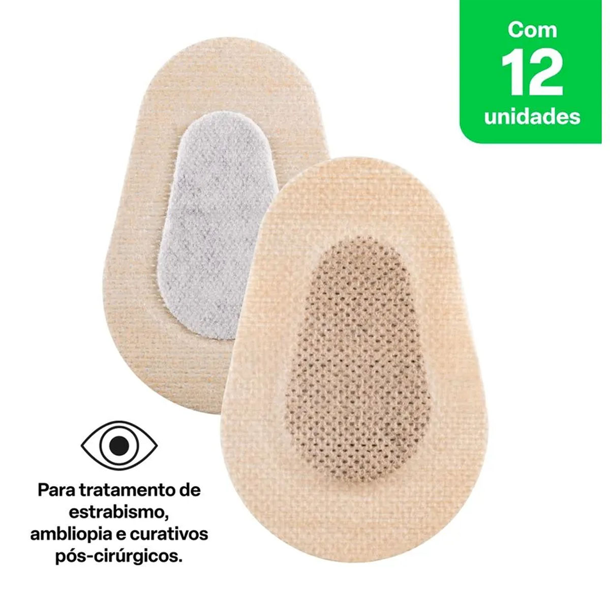 Protetor Ocular para Adulto Bege 12 Unidades Multi Saúde