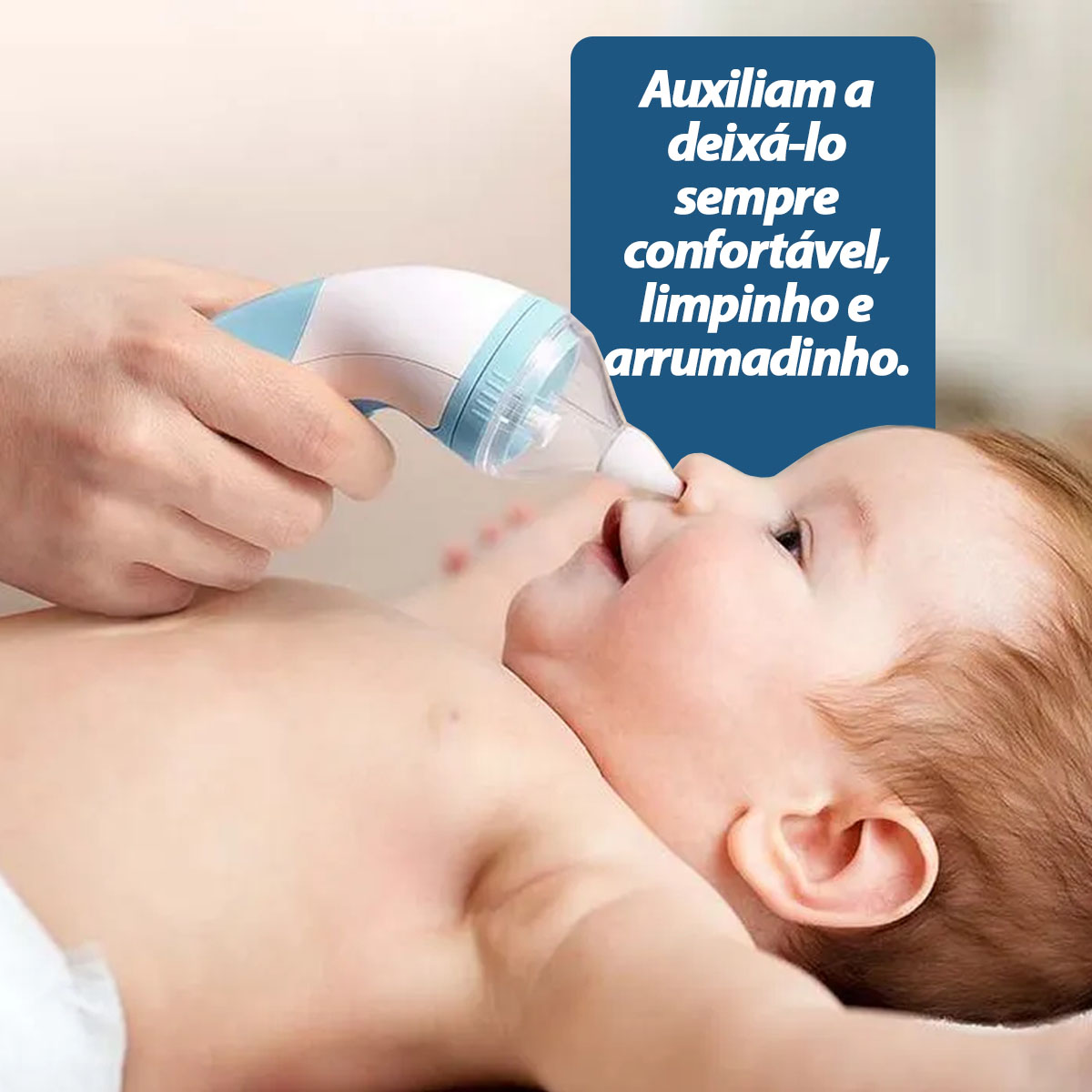 Aspirador Nasal Elétrico Azul Perfect Baby Multikids