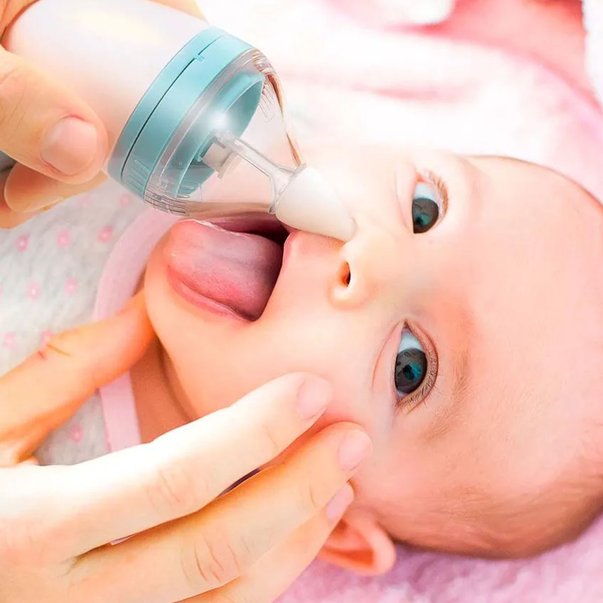 Aspirador Nasal Elétrico Azul Perfect Baby Multikids