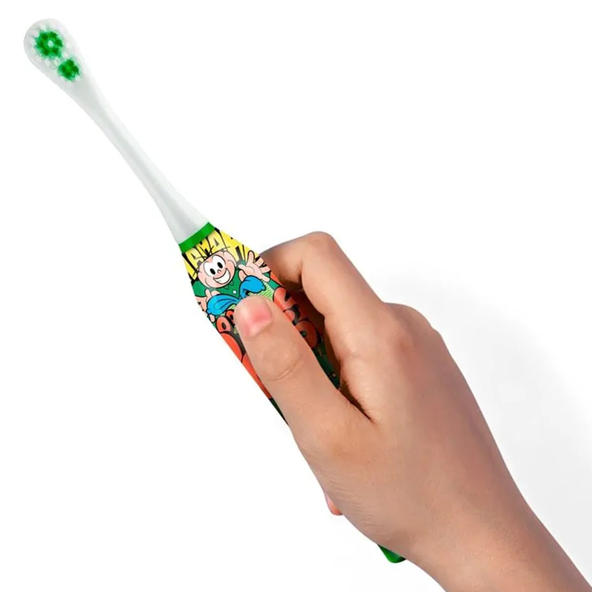 Escova Dental Elétrica Vibracional Kids Cebolinha
