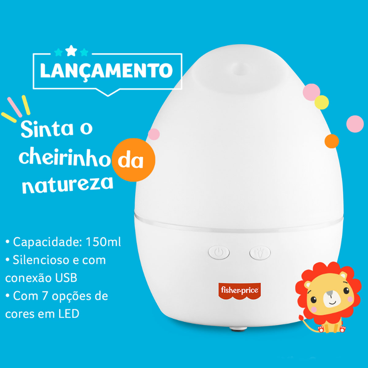 Difusor de Aromas Silencioso Fisher Price