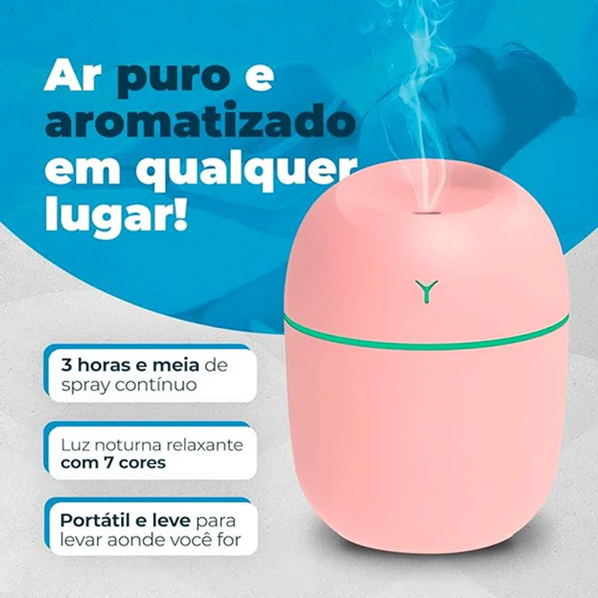 Umidificador de Ar Colorful Egg 220ML