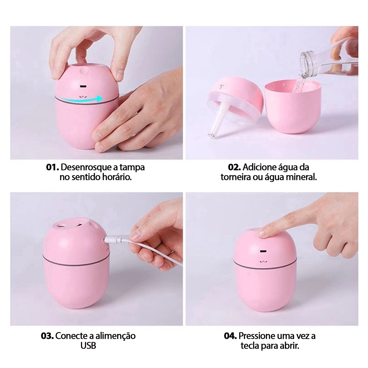 Umidificador de Ar Colorful Egg 220ML