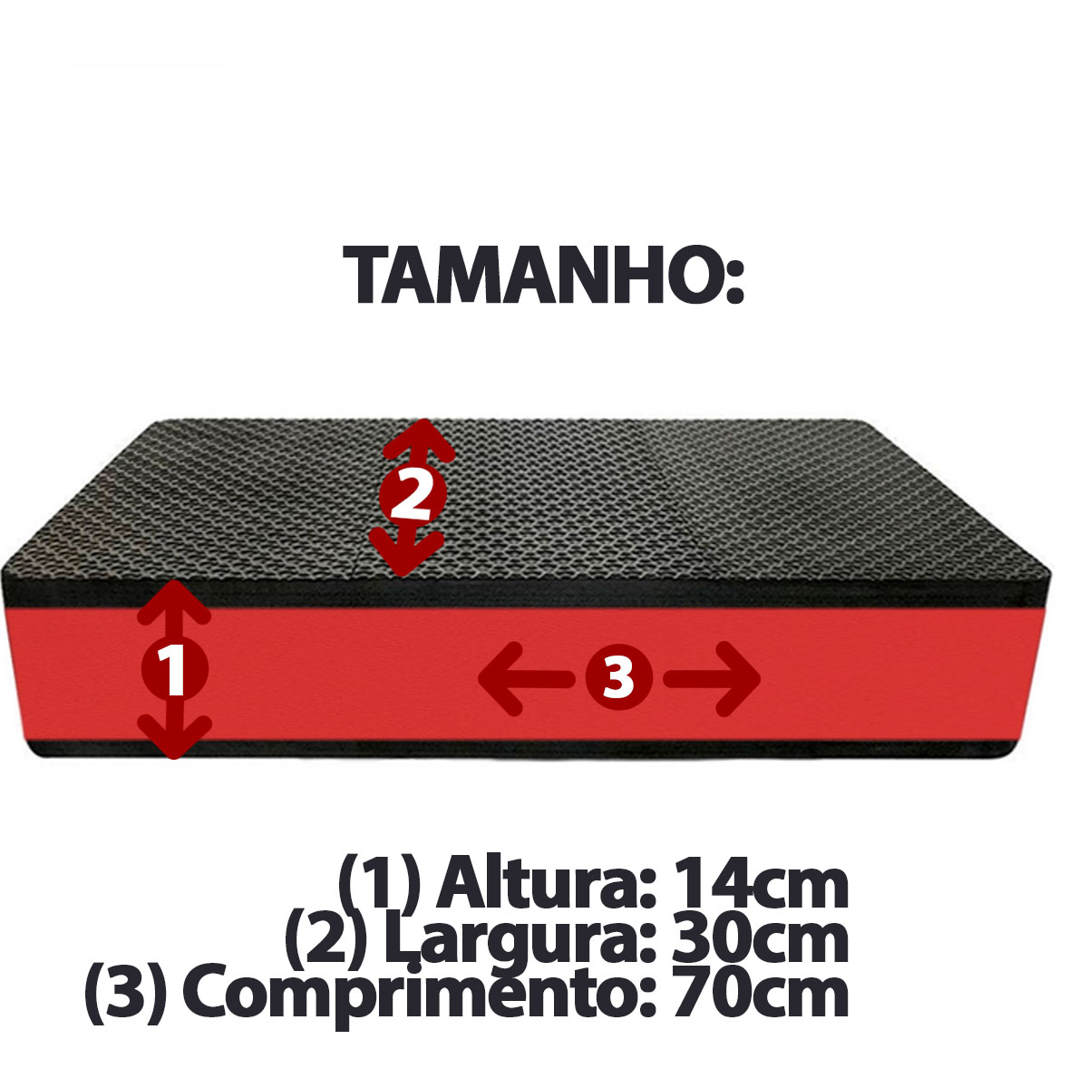 Step EVA Vermelho 70x30x14cm MB