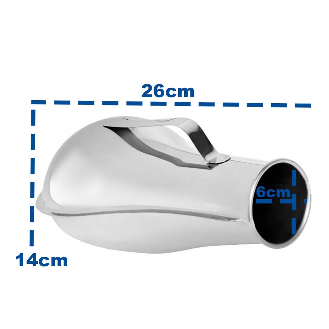 Papagaio Inox Coletor de Urina 1000ml Econox Fami