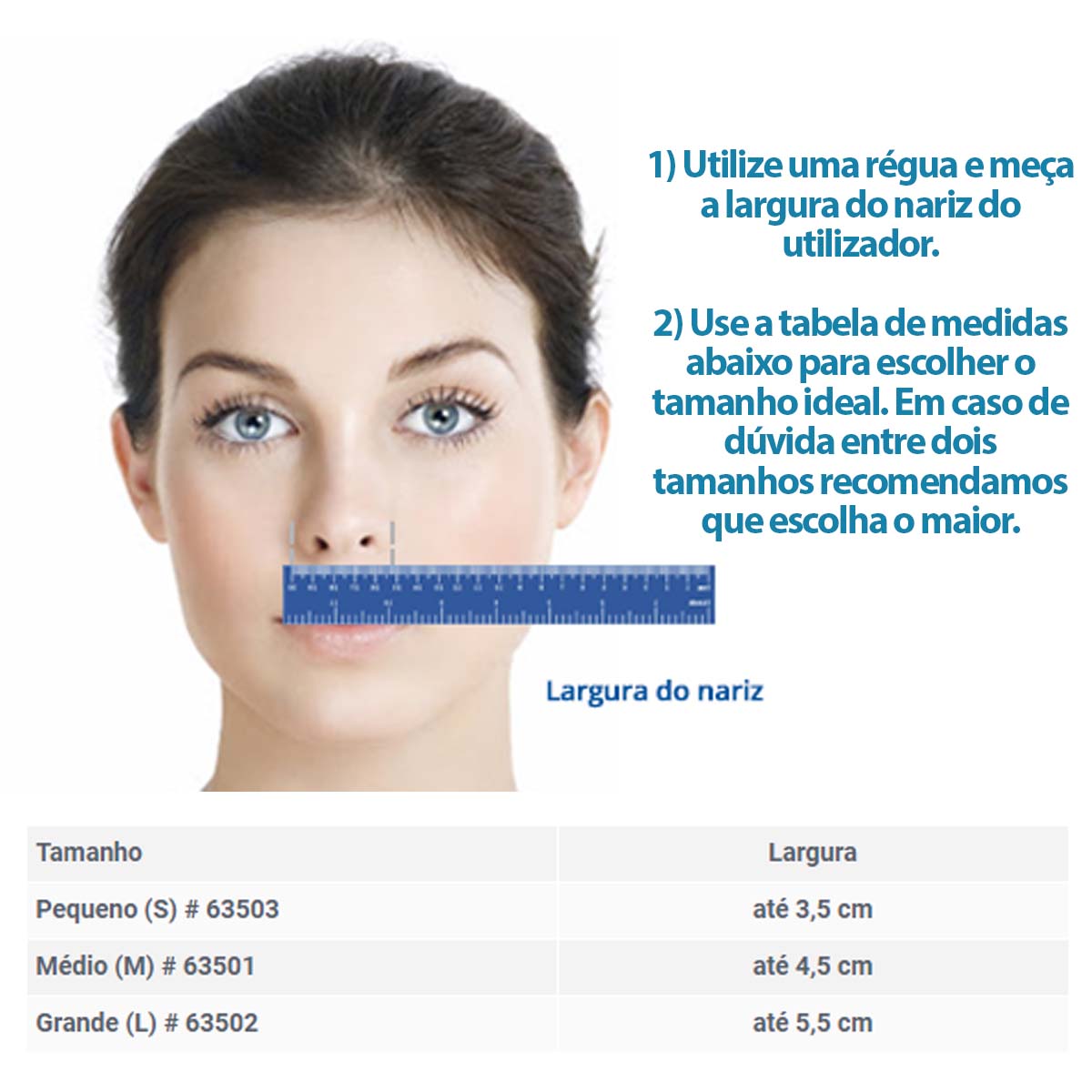 Mascara Nasal para CPAP AirFit N20 Tamanho M Resmed