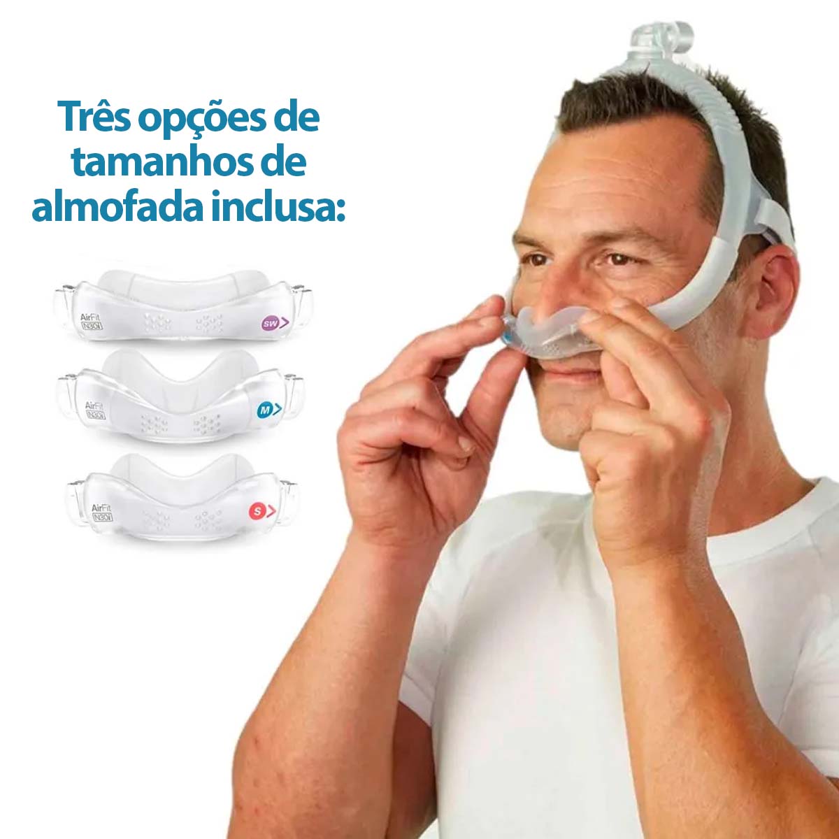 Mascara Nasal para CPAP Standard AirFit N30I Resmed