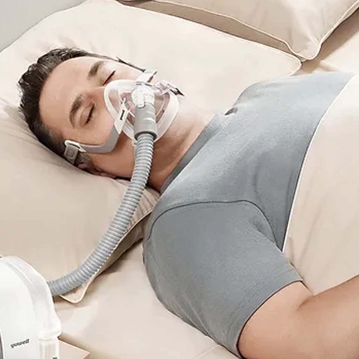 Mascara CPAP Oronasal Facial Breathwear YF02 Yuwell 