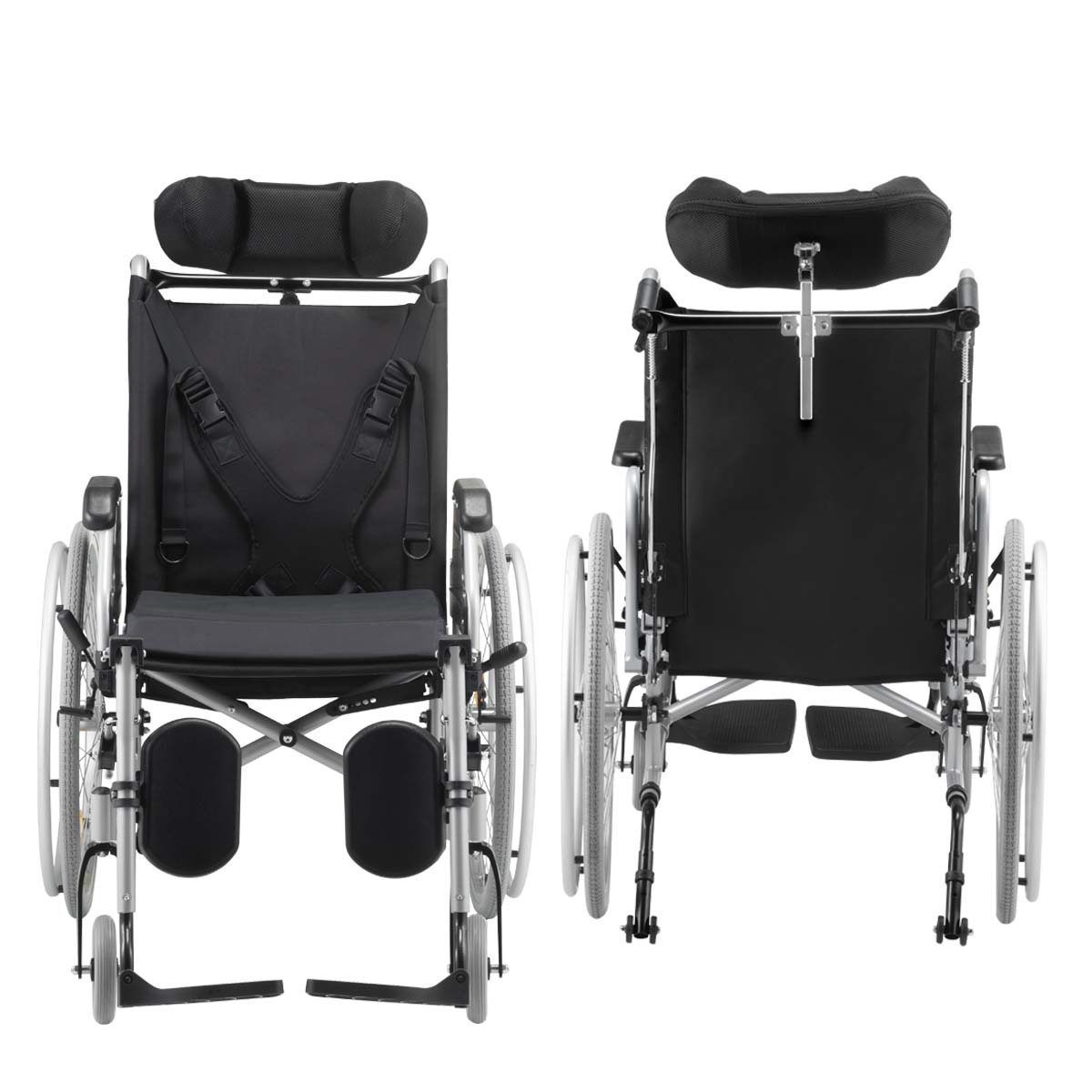 Cadeira de Rodas Reclinável Alumínio Dobrável D700 T44 Dellamed