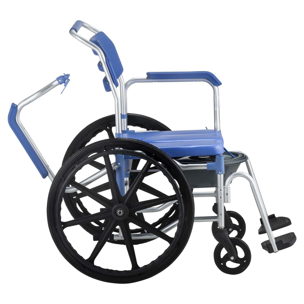Cadeira de Banho D65 em Alumínio até 150kg Assento 44 cm Dellamed