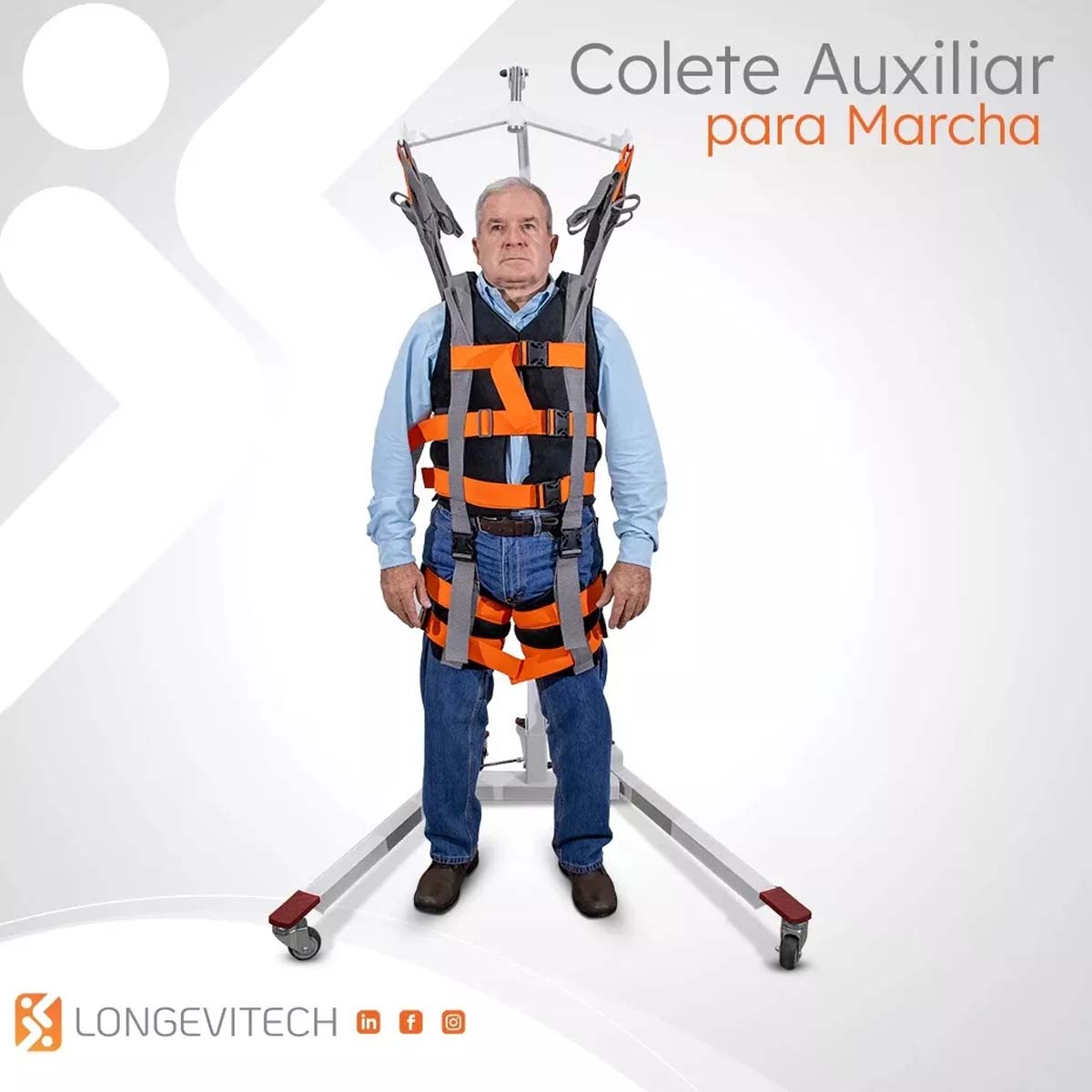 Colete Auxiliar para Marcha Longevitech