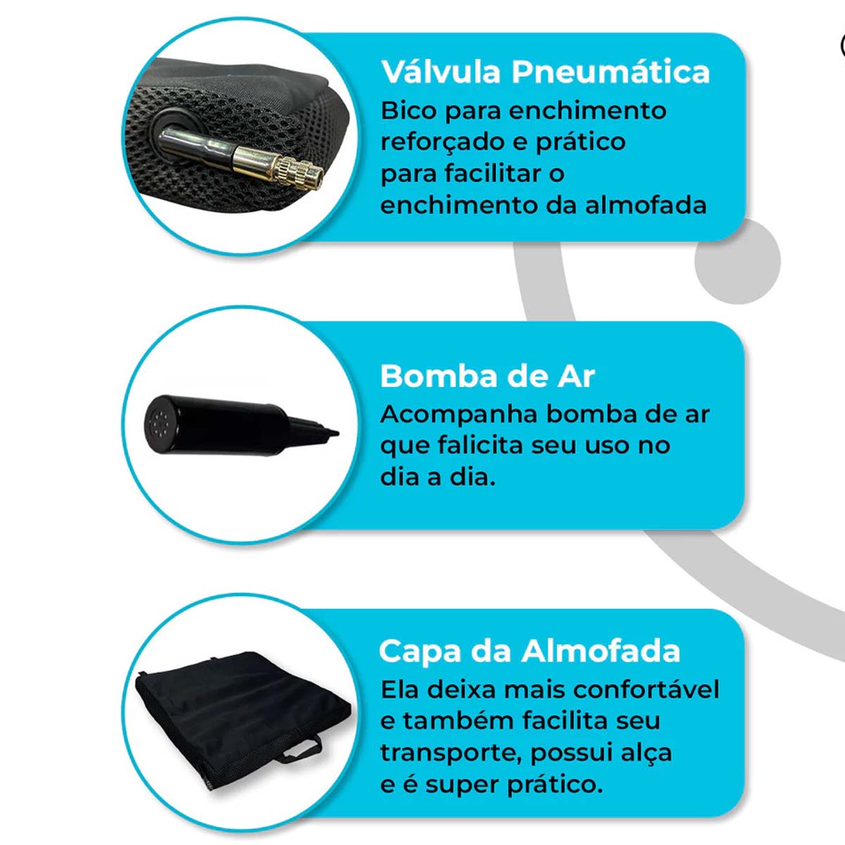 Almofada Células De Air Anti Escaras Supermedy