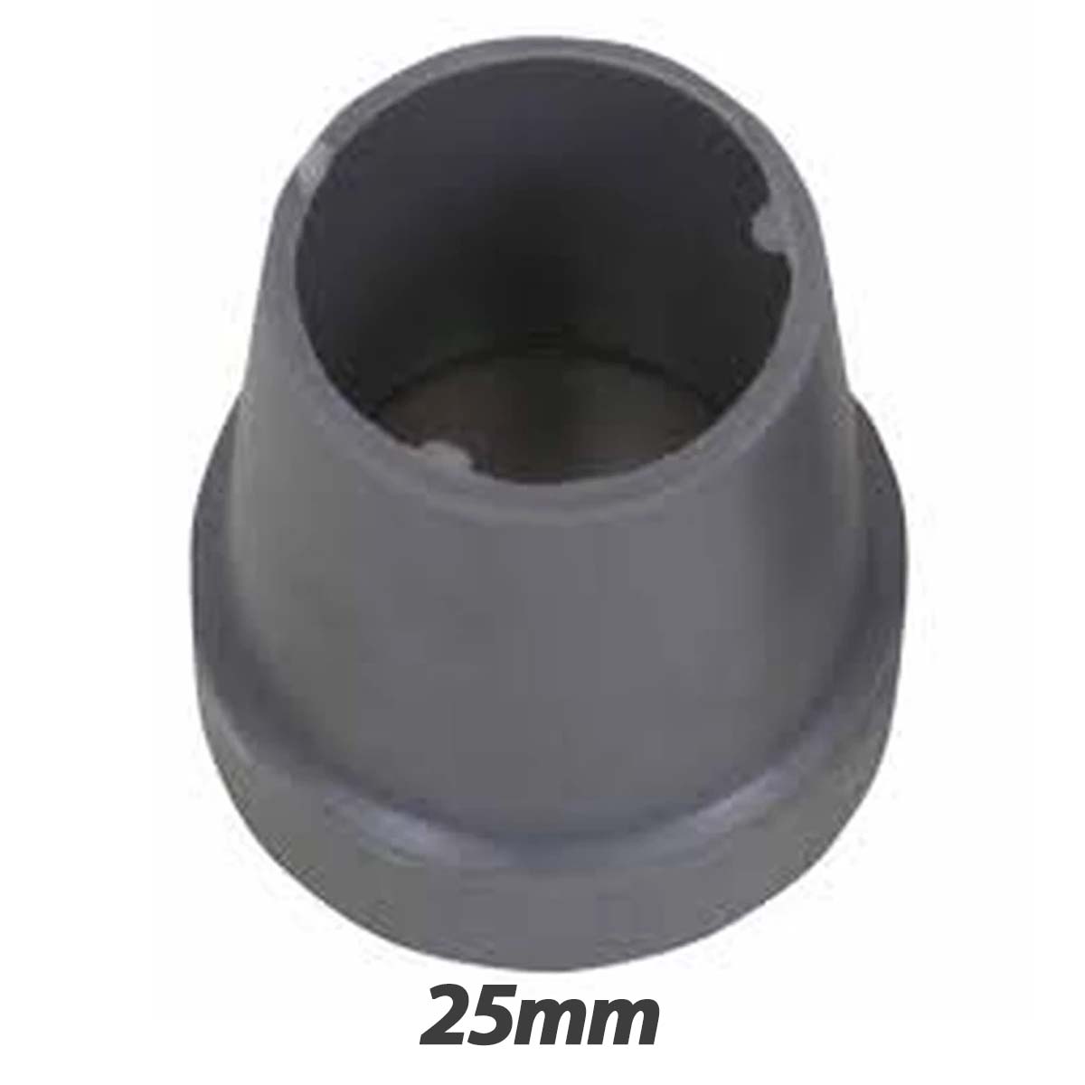 Ponteira Andador Sequencial 25mm Cinza Escuro 4 Unidades