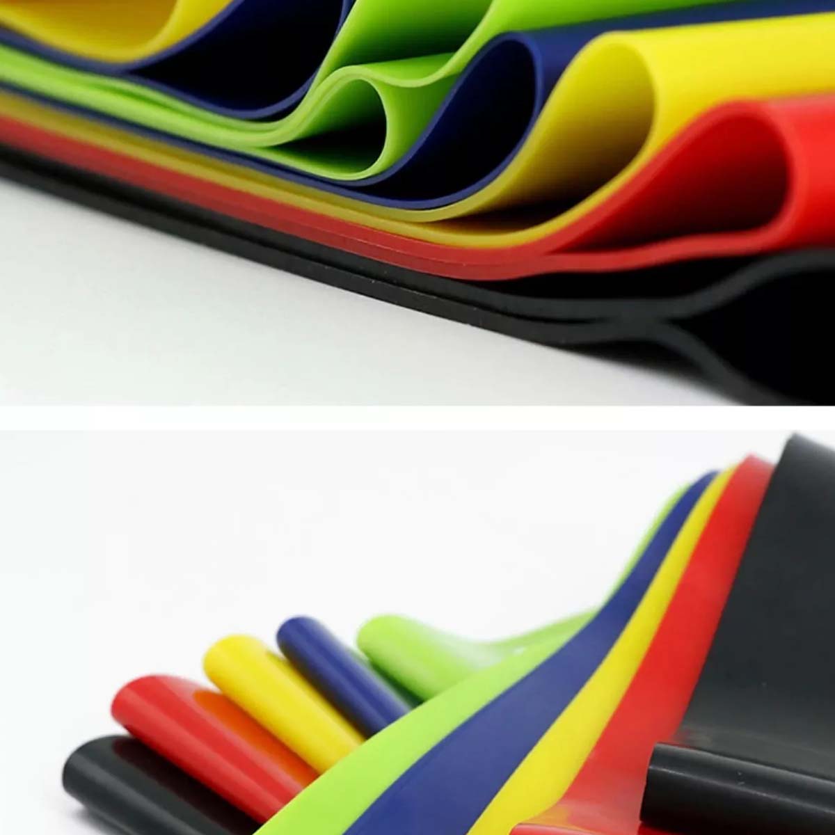 Faixas Elasticas Mini Band para Exercícios Kit 5 Faixas 30cm