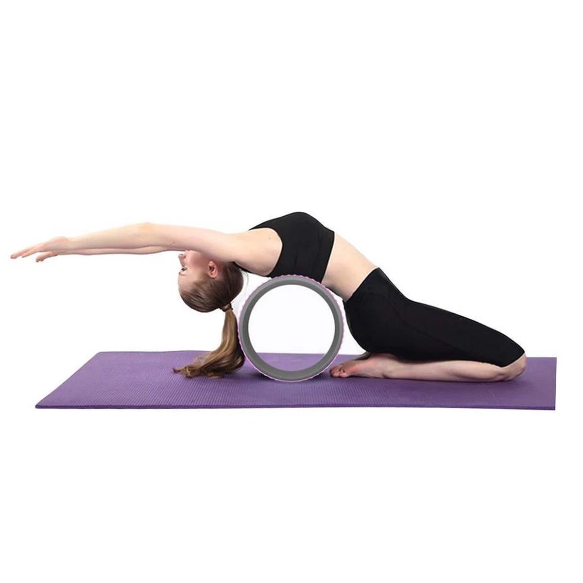 Magic Wheel Roda Para Pilates e Yoga Roxo Acte