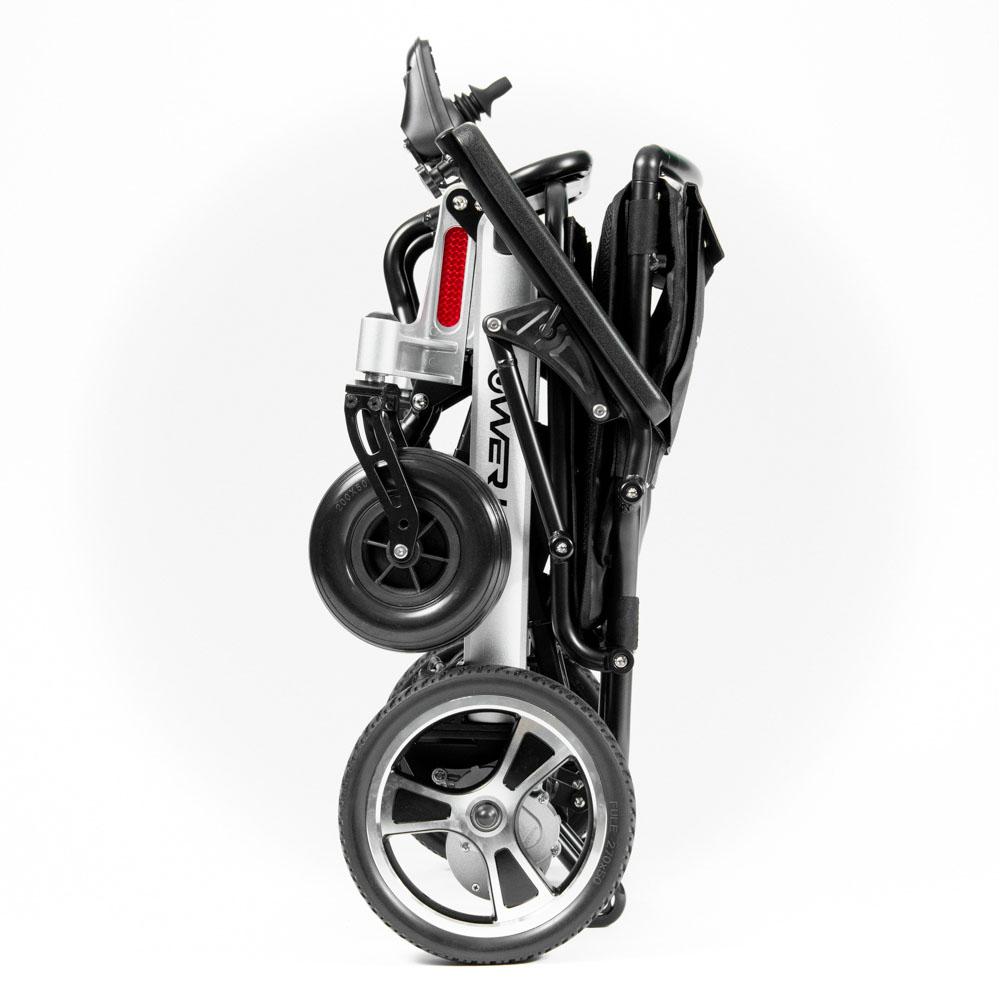 Cadeira de Rodas Motorizada Powerlite Pop Dobrável Prateada