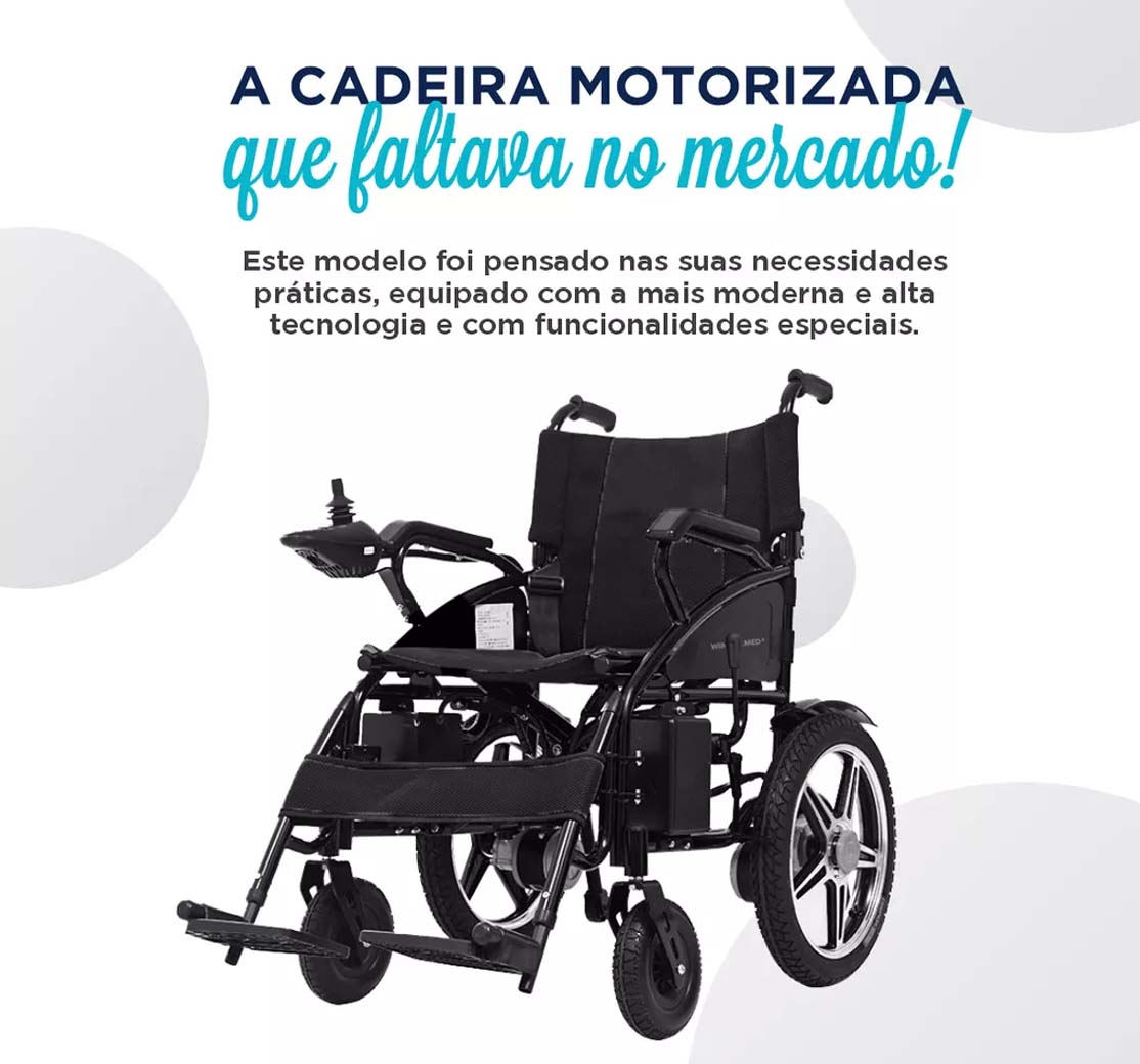 Cadeira de Rodas Motorizada Controle Remoto Winner W-210 LT