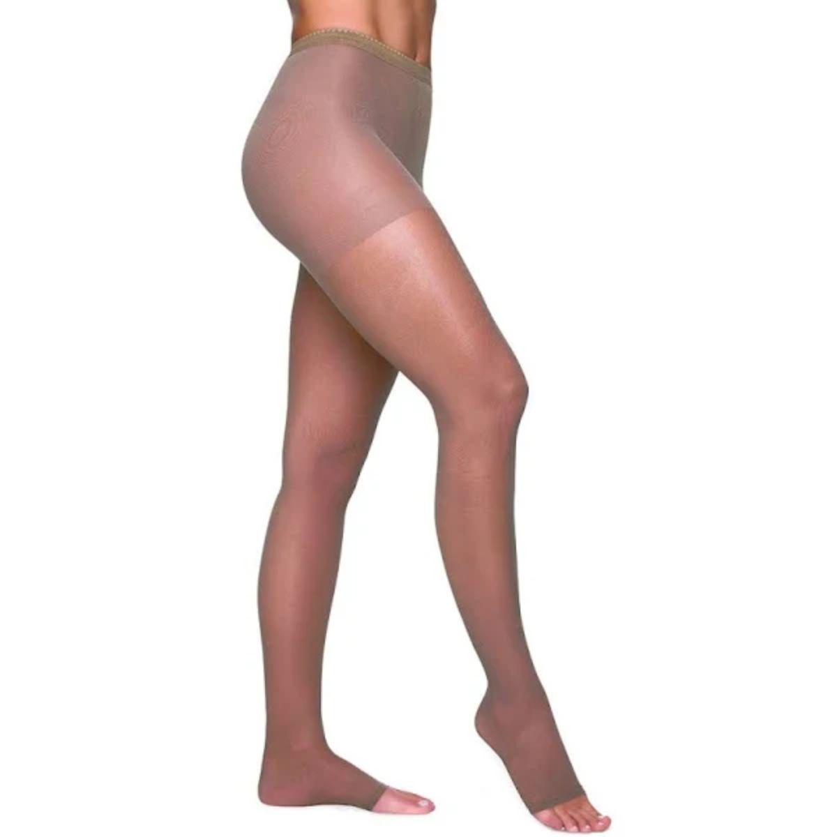 Meia Kendall 13-17 mmHg Meia Calça sem Ponteira Mel Tam M