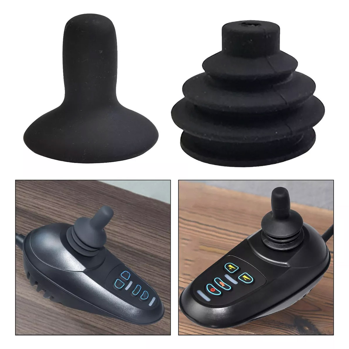 Kit Ponteira com Coifa Sanfonada do Joystick Cadeira Motorizada
