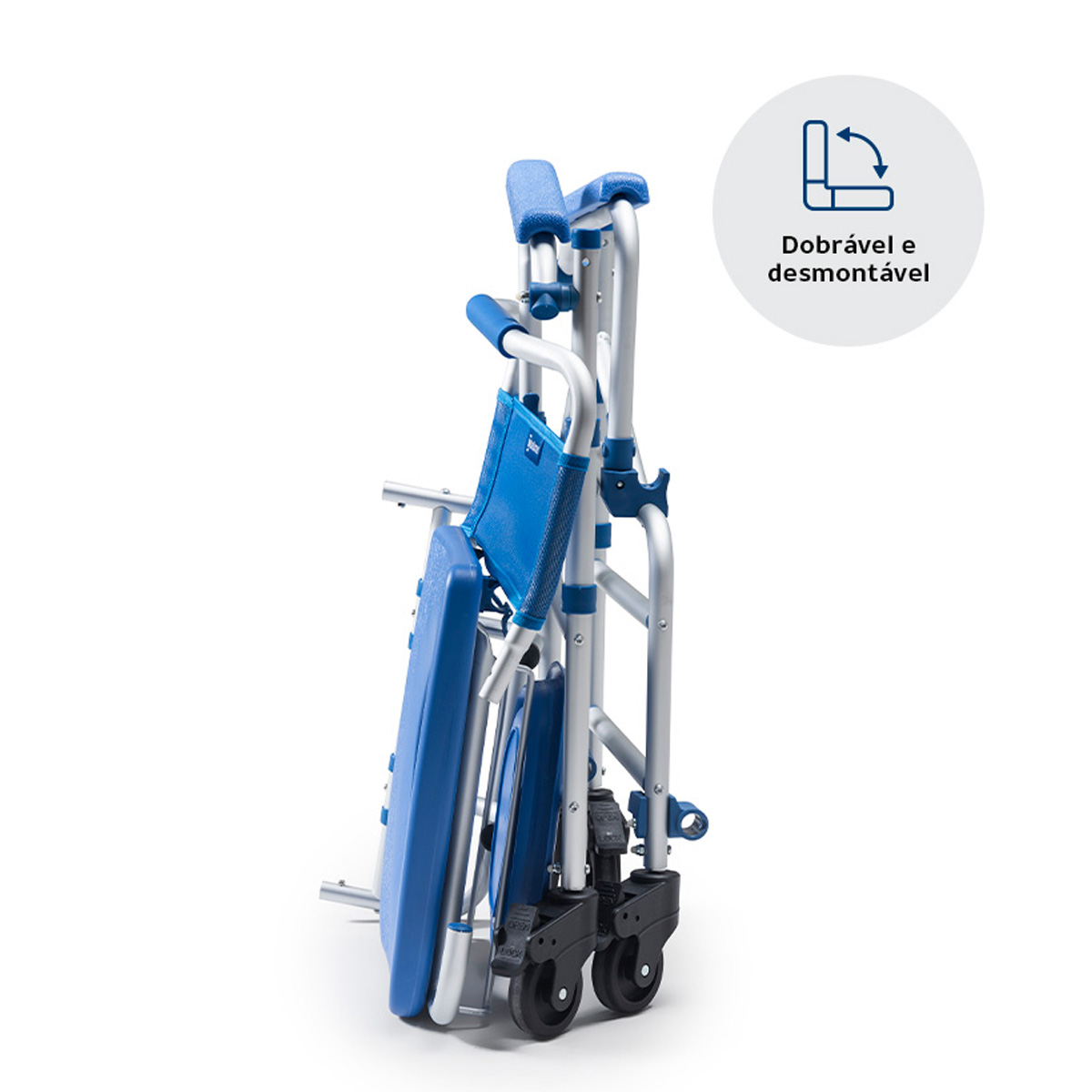 Cadeira de Banho D55 Alumínio Ultraleve Dellamed