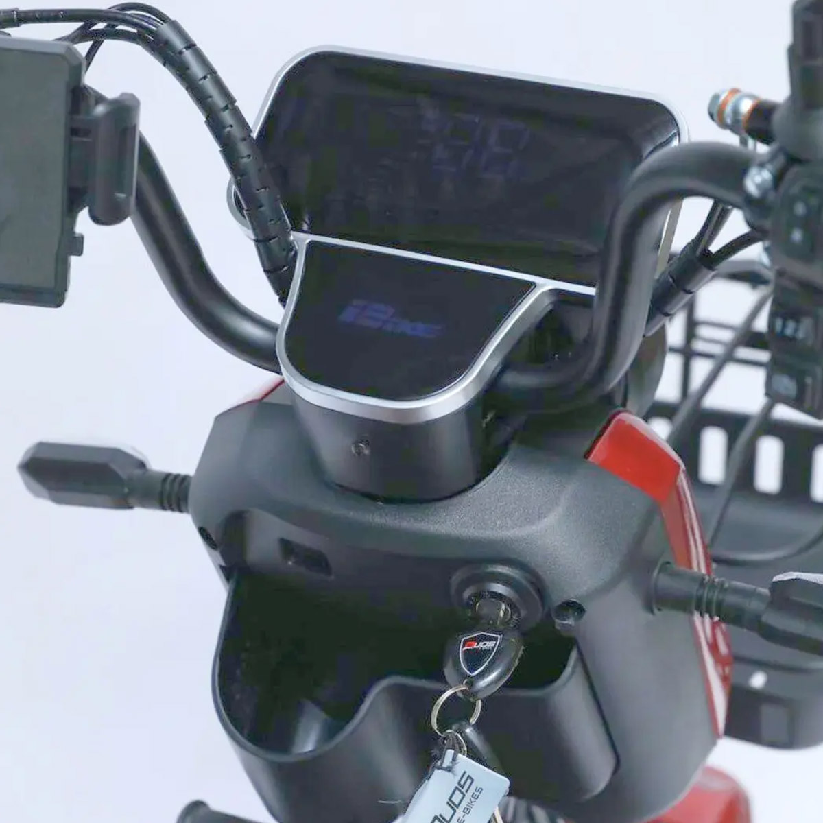Triciclo Elétrico Duos Fenix 750W 48V Vermelho Três Assentos