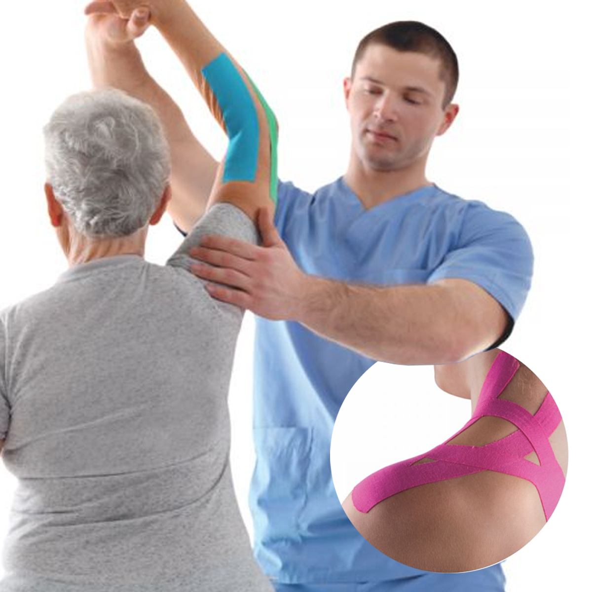 Bandagem Elástica Adesiva Kinesio Classic Tape 5m x 5cm Ortho Pauer