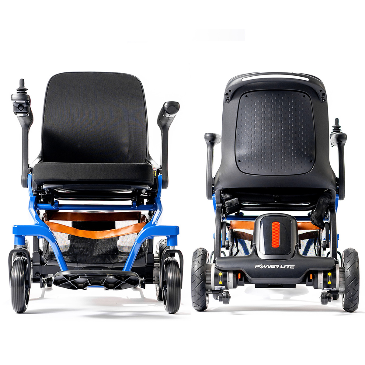 Cadeira de Rodas Motorizada Power Lite Slim Azul Mobility