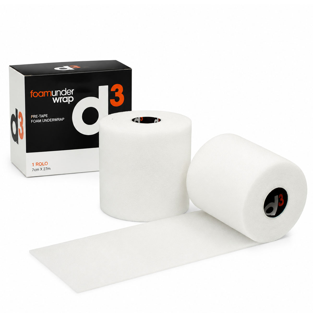 Bandagem Espuma Pre-tape Foam Underwrap D3 7cm x 27m